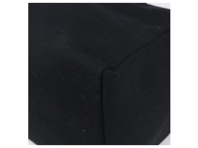 Borsa a mano FENDI Mamma Baguette in jersey di cotone Nero Argento Auth 200914V - vista 15