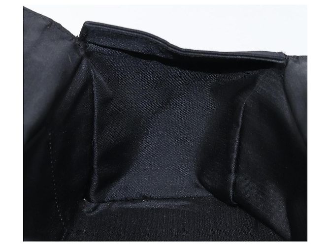 Borsa a mano FENDI Mamma Baguette in jersey di cotone Nero Argento Auth 200914V - vista 22