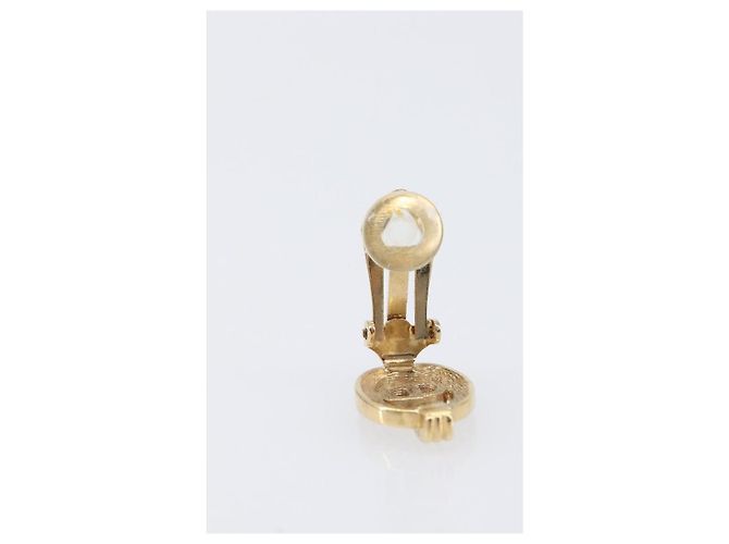 Orecchini Christian Dior metallo Gold Tone Auth SW2805V - vista 5