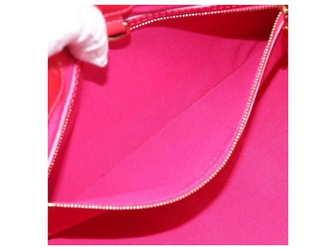 Borsa LOUIS VUITTON Monogram Vernis Wilshire PM Bag Rose Pop M93643 LV Auth 203774A Rosa - vista 20