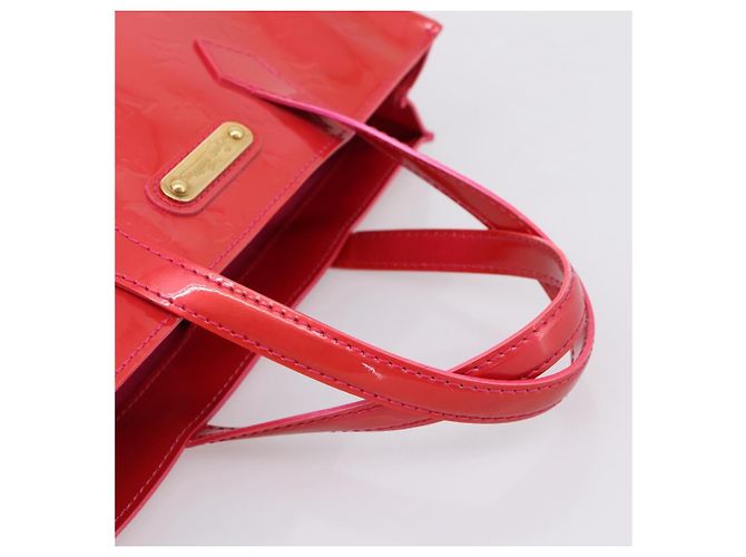 Borsa LOUIS VUITTON Monogram Vernis Wilshire PM Bag Rose Pop M93643 LV Auth 203774A Rosa - vista 7