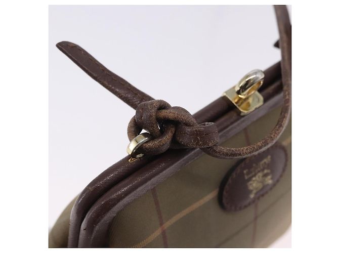 Borsa a Tracolla Burberrys Nova Check Canvas Beige Gold Auth 202710 D'oro - vista 10