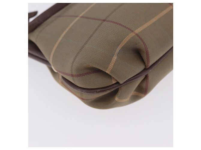 Borsa a Tracolla Burberrys Nova Check Canvas Beige Gold Auth 202710 D'oro - vista 18