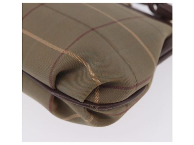 Borsa a Tracolla Burberrys Nova Check Canvas Beige Gold Auth 202710 D'oro - vista 19