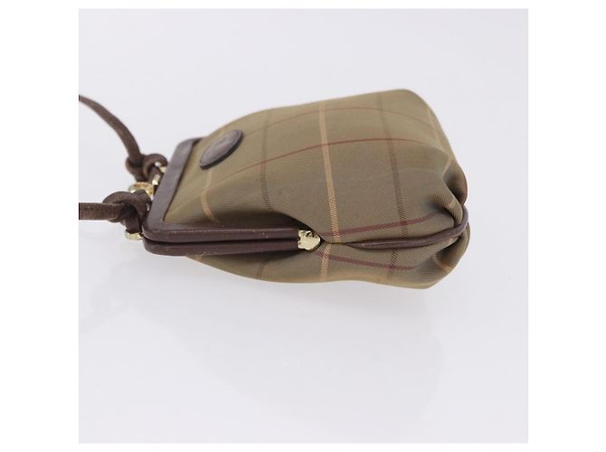 Borsa a Tracolla Burberrys Nova Check Canvas Beige Gold Auth 202710 D'oro - vista 5