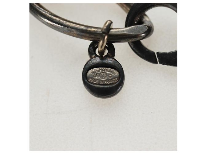 Collana CHANEL metallo Nero CC Auth 198872M - vista 11