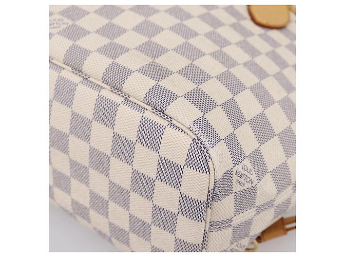 Borsa Tote LOUIS VUITTON Damier Azur Neverfull PM N41362 LV Auth 197274V - vista 14