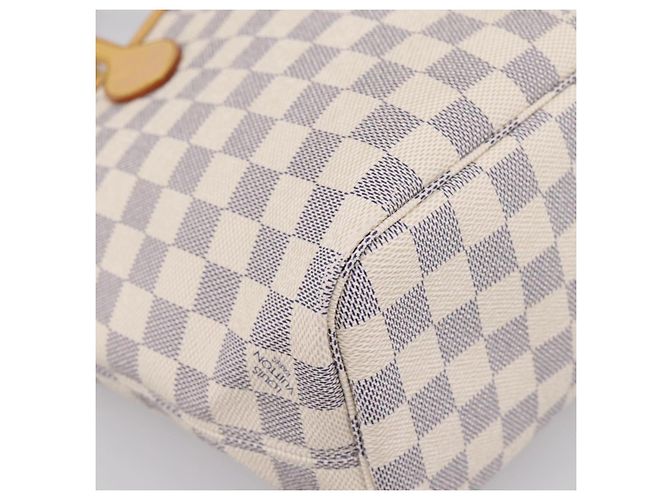 Borsa Tote LOUIS VUITTON Damier Azur Neverfull PM N41362 LV Auth 197274V - vista 15