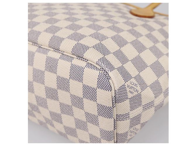 Borsa Tote LOUIS VUITTON Damier Azur Neverfull PM N41362 LV Auth 197274V - vista 16
