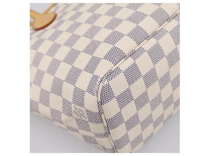 Borsa Tote LOUIS VUITTON Damier Azur Neverfull PM N41362 LV Auth 197274V - vista 17