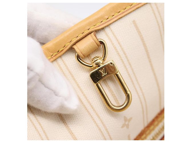 Borsa Tote LOUIS VUITTON Damier Azur Neverfull PM N41362 LV Auth 197274V - vista 24