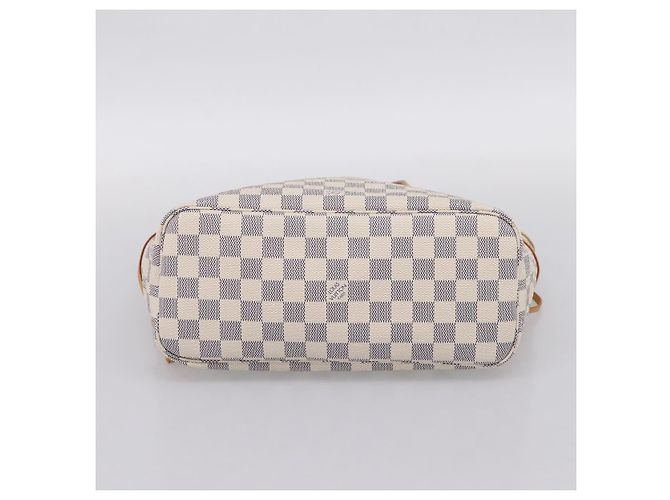 Borsa Tote LOUIS VUITTON Damier Azur Neverfull PM N41362 LV Auth 197274V - vista 5