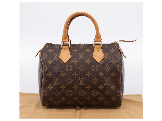 LOUIS VUITTON Monogram Speedy 25 Borsa a mano M41528 LV Auth 201143SAV Monogramma - vista 12