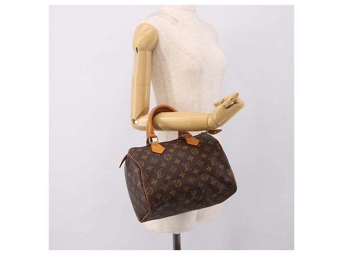 LOUIS VUITTON Monogram Speedy 25 Borsa a mano M41528 LV Auth 201143SAV Monogramma - vista 21