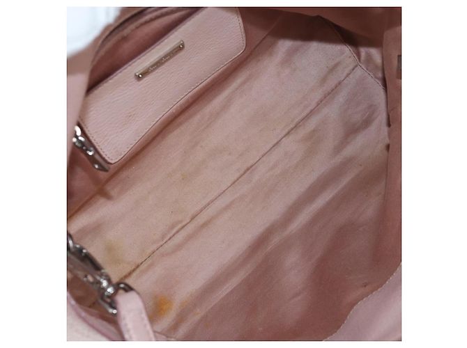 Sac à main Miu Miu Vitterodino en cuir 2way Rose Argent Auth 200774V Argenté - vue 11