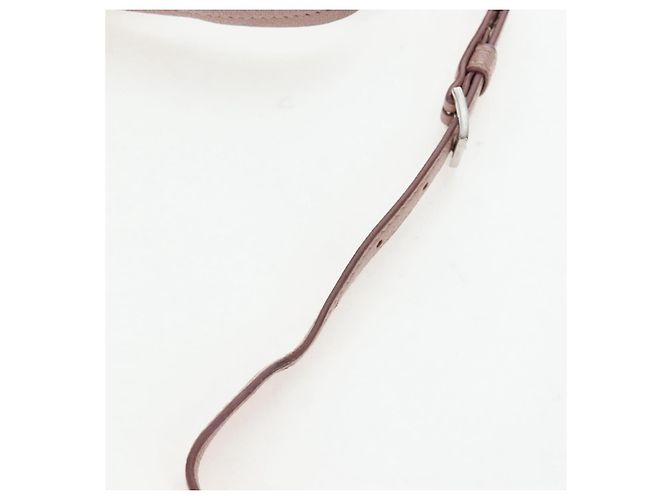 Sac à main Miu Miu Vitterodino en cuir 2way Rose Argent Auth 200774V Argenté - vue 16