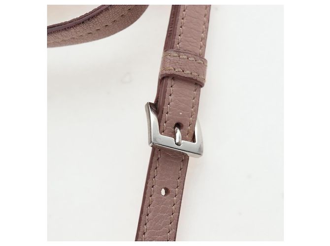 Sac à main Miu Miu Vitterodino en cuir 2way Rose Argent Auth 200774V Argenté - vue 18