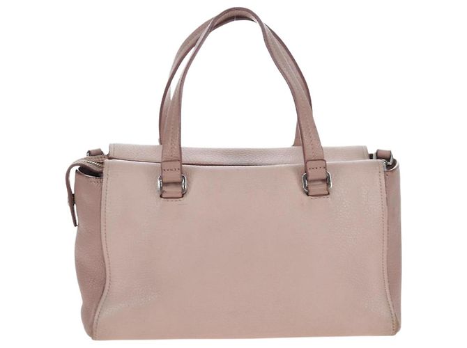 Sac à main Miu Miu Vitterodino en cuir 2way Rose Argent Auth 200774V Argenté - vue 2