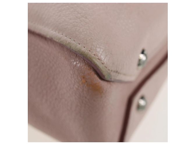 Sac à main Miu Miu Vitterodino en cuir 2way Rose Argent Auth 200774V Argenté - vue 20