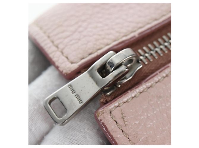 Sac à main Miu Miu Vitterodino en cuir 2way Rose Argent Auth 200774V Argenté - vue 26