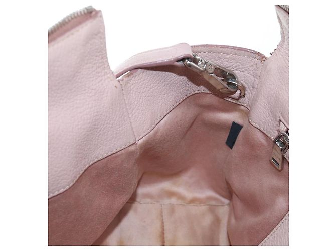 Sac à main Miu Miu Vitterodino en cuir 2way Rose Argent Auth 200774V Argenté - vue 29