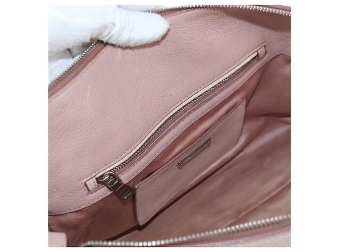 Sac à main Miu Miu Vitterodino en cuir 2way Rose Argent Auth 200774V Argenté - vue 32