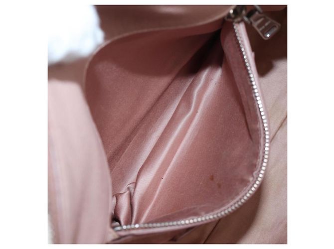 Sac à main Miu Miu Vitterodino en cuir 2way Rose Argent Auth 200774V Argenté - vue 33