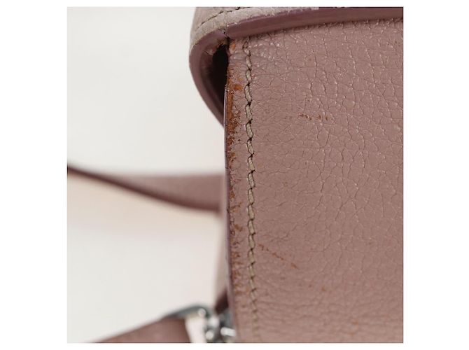 Sac à main Miu Miu Vitterodino en cuir 2way Rose Argent Auth 200774V Argenté - vue 4