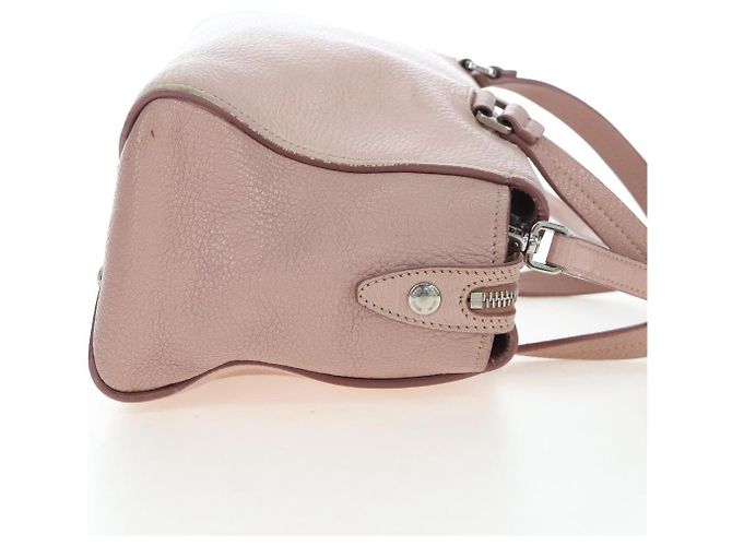 Sac à main Miu Miu Vitterodino en cuir 2way Rose Argent Auth 200774V Argenté - vue 5