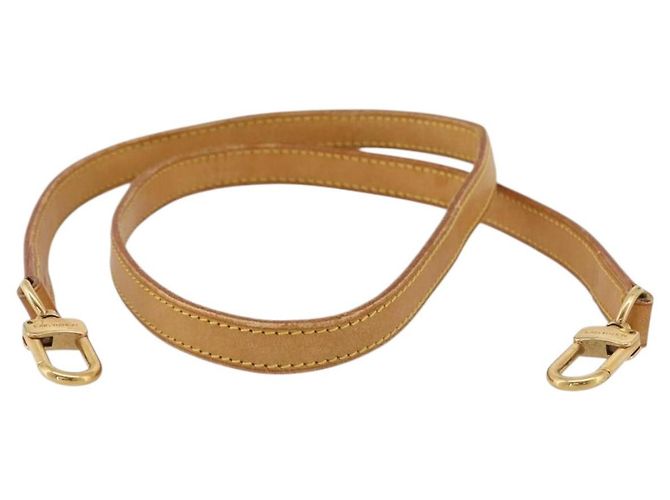 LOUIS VUITTON Nume leather Shoulder Strap Leather 39"" Beige LV Auth BA15748 - vue 2