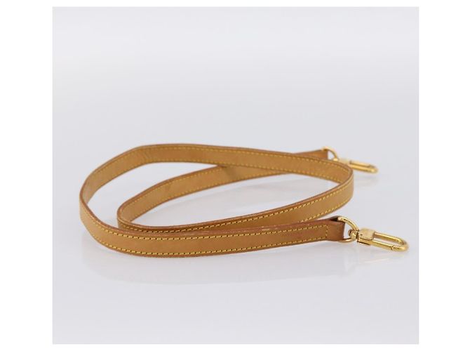 LOUIS VUITTON Nume leather Shoulder Strap Leather 39"" Beige LV Auth BA15748 - vue 4