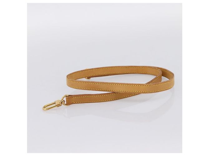 LOUIS VUITTON Nume leather Shoulder Strap Leather 39"" Beige LV Auth BA15748 - vue 5