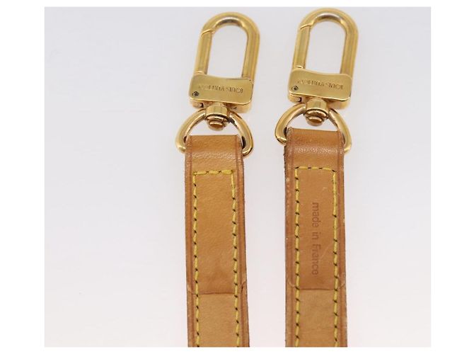 LOUIS VUITTON Nume leather Shoulder Strap Leather 39"" Beige LV Auth BA15748 - vue 6
