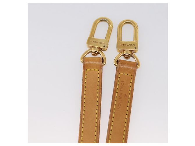 LOUIS VUITTON Nume leather Shoulder Strap Leather 39"" Beige LV Auth BA15748 - vue 7