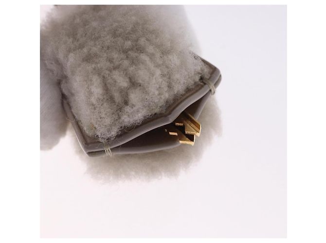 Borsa a mano LOUIS VUITTON Lockit Voyage Mouton Greige M93850 LV Auth am12524SAM - vista 21