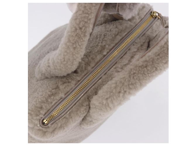 Borsa a mano LOUIS VUITTON Lockit Voyage Mouton Greige M93850 LV Auth am12524SAM - vista 6