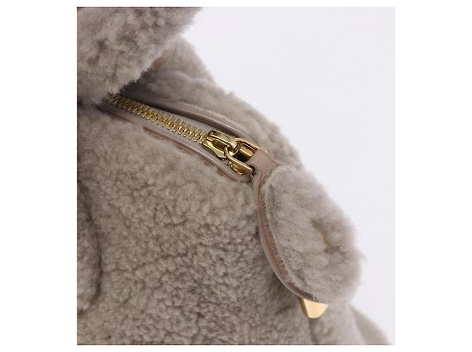 Borsa a mano LOUIS VUITTON Lockit Voyage Mouton Greige M93850 LV Auth am12524SAM - vista 9