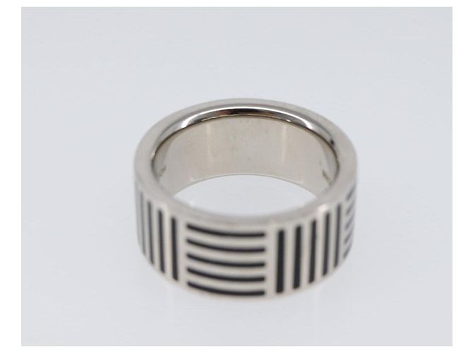 LOUIS VUITTON Damier Color Berg Ring metal M Silver M62493 LV Auth SW2800V Argento - vista 10