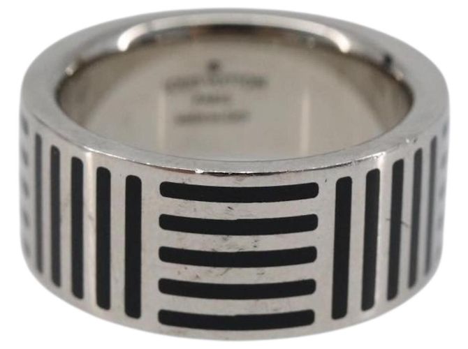LOUIS VUITTON Damier Color Berg Ring metal M Silver M62493 LV Auth SW2800V Argento - vista 3
