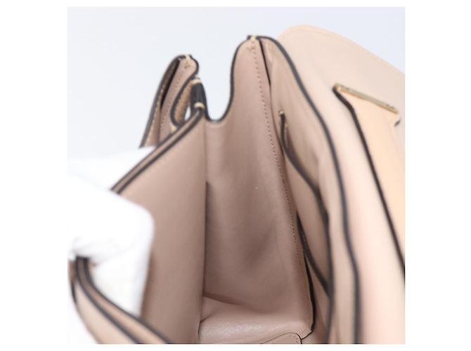 Borsa Salvatore Ferragamo Gancini in pelle 2way Beige Gold Auth 199034A D'oro - vista 22