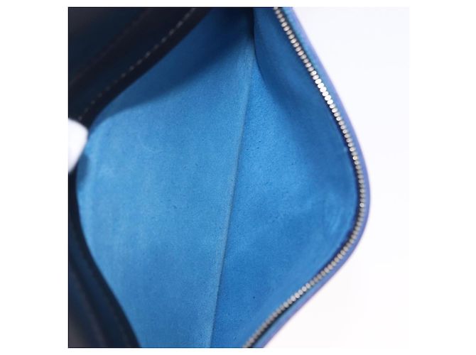 Céline CELINE Schultertasche aus Leder Blue Black Auth 202635A Schwarz Blau - Ansicht 30