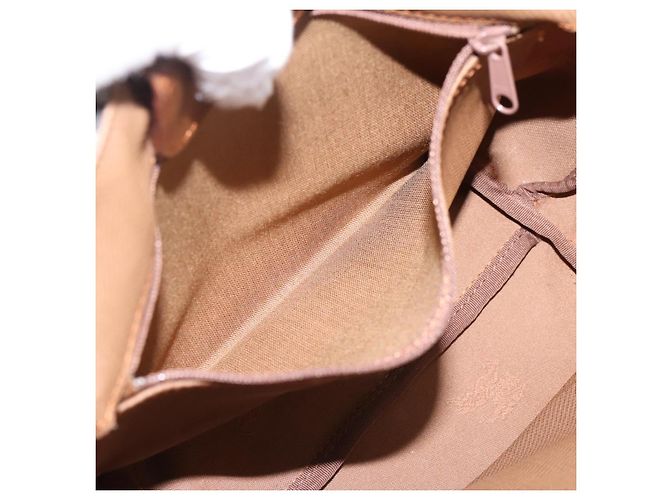 Borsa a mano Burberrys Nova Check Canvas Beige Gold Auth 202669 D'oro - vista 12