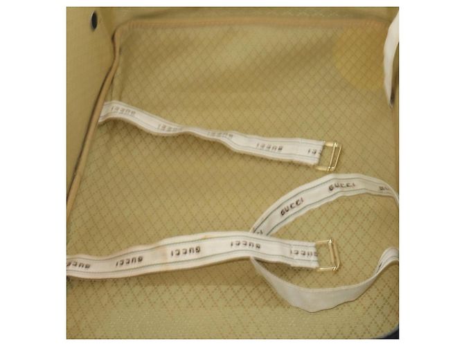 GUCCI Micro GG Supreme Trunk PVC Black Gold 010 123 0520 50 Auth 197916 Nero D'oro - vista 11