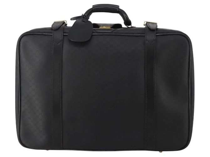 GUCCI Micro GG Supreme Trunk PVC Black Gold 010 123 0520 50 Auth 197916 Nero D'oro - vista 13