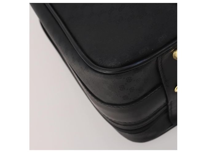 GUCCI Micro GG Supreme Trunk PVC Black Gold 010 123 0520 50 Auth 197916 Nero D'oro - vista 15