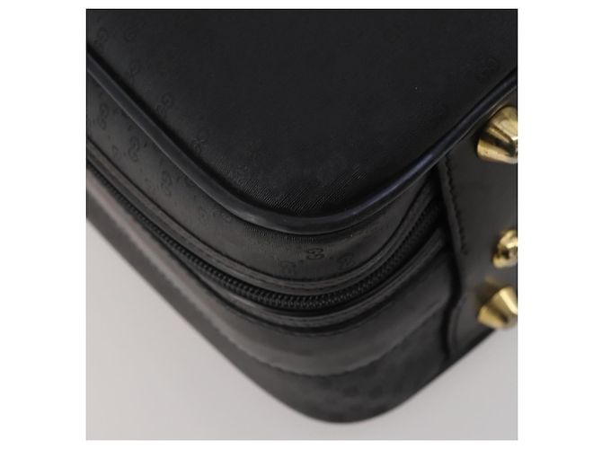 GUCCI Micro GG Supreme Trunk PVC Black Gold 010 123 0520 50 Auth 197916 Nero D'oro - vista 17