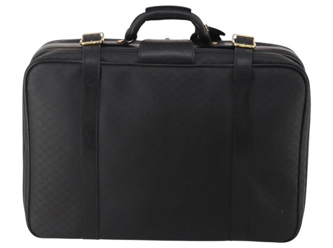 GUCCI Micro GG Supreme Trunk PVC Black Gold 010 123 0520 50 Auth 197916 Nero D'oro - vista 2