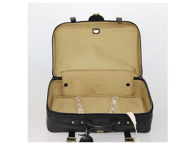 GUCCI Micro GG Supreme Trunk PVC Black Gold 010 123 0520 50 Auth 197916 Nero D'oro - vista 21