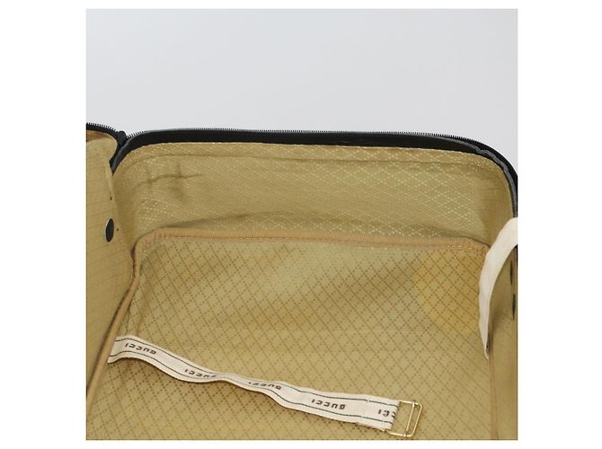 GUCCI Micro GG Supreme Trunk PVC Black Gold 010 123 0520 50 Auth 197916 Nero D'oro - vista 23