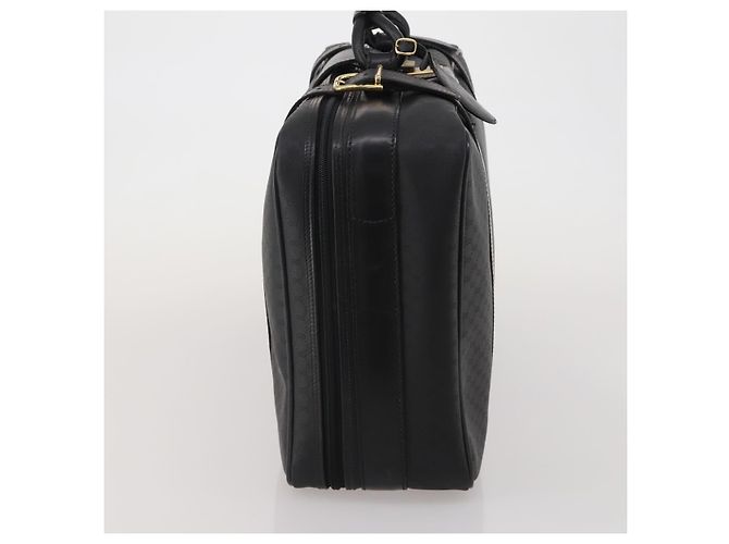 GUCCI Micro GG Supreme Trunk PVC Black Gold 010 123 0520 50 Auth 197916 Nero D'oro - vista 4
